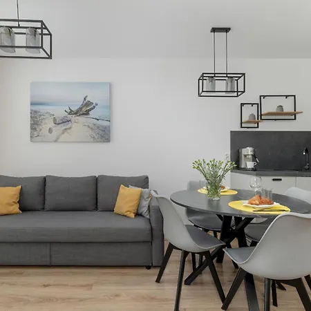 Exclusive And Modern Grey With Furnished Balcony In By Renters * Kolobrzeg